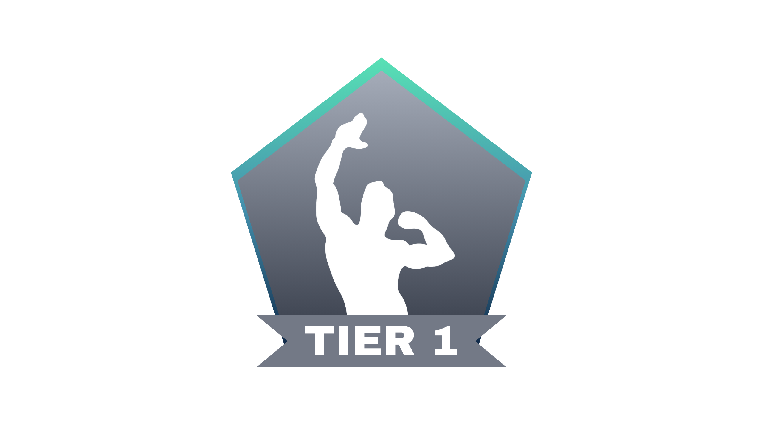Tier 1 Chasing Aesthetics badge with bodybuilding silhouette
