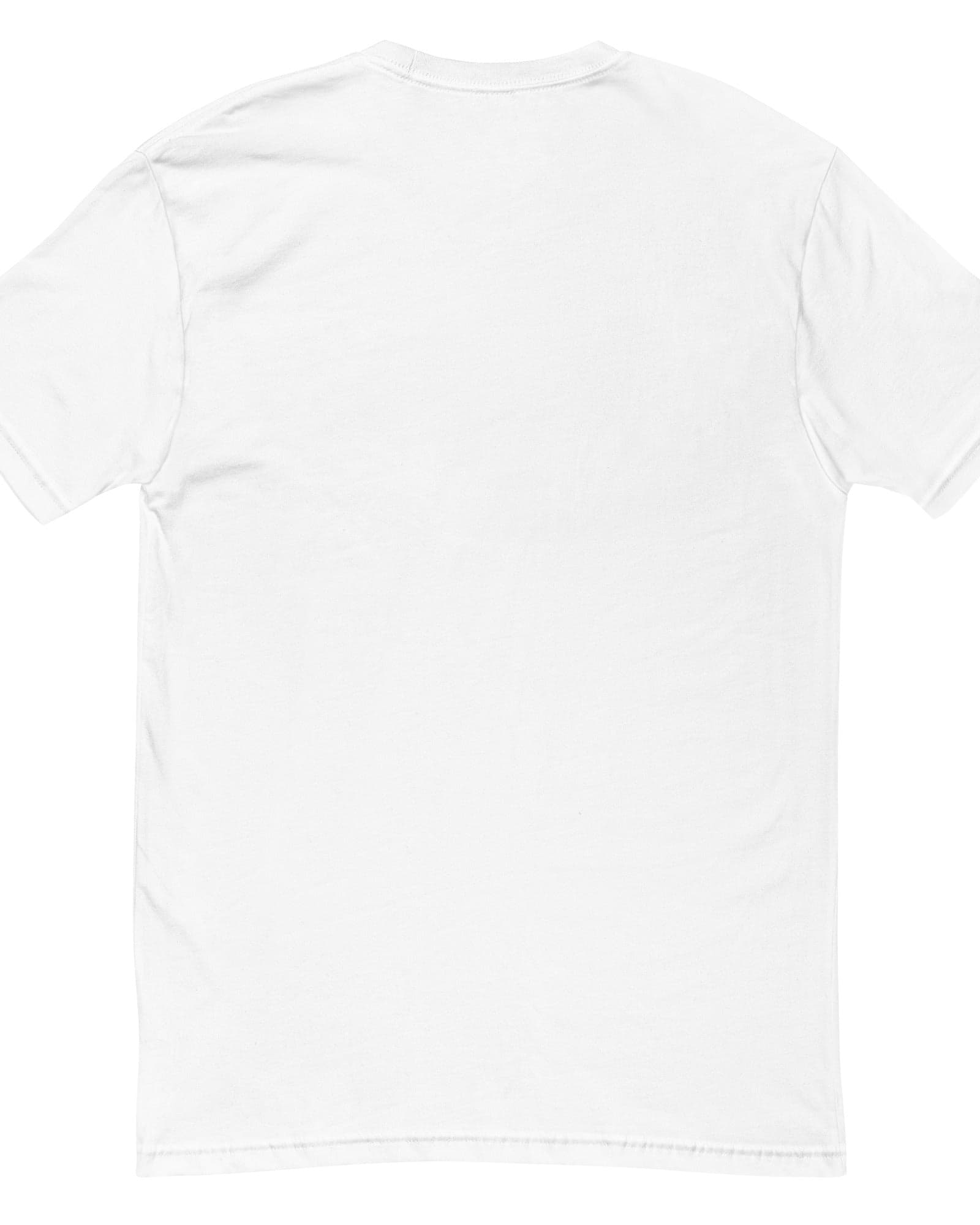 Plain white t-shirt on a white background